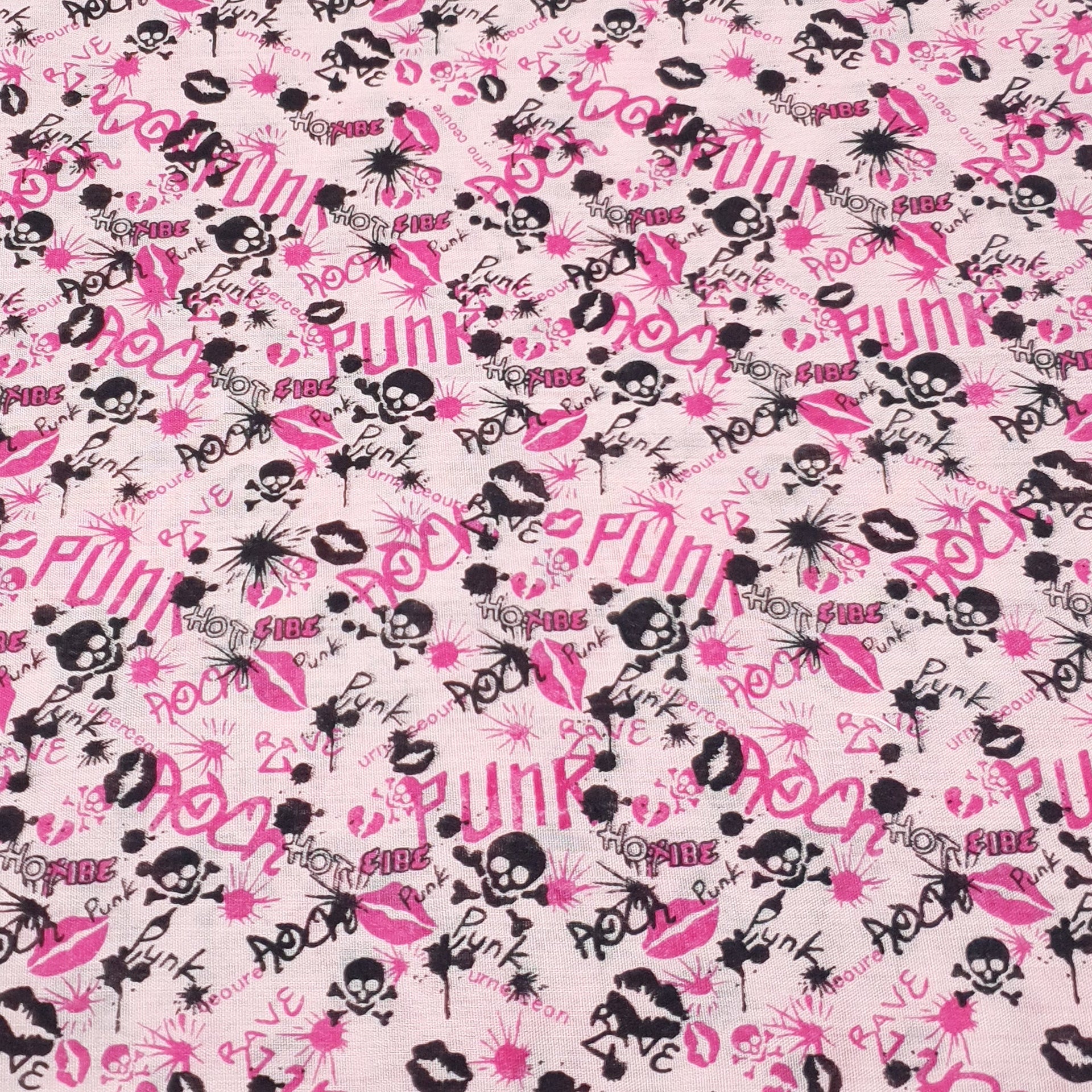 Pink Punk Cotton Bandana - Mens & Womens Bandanas - Shyface