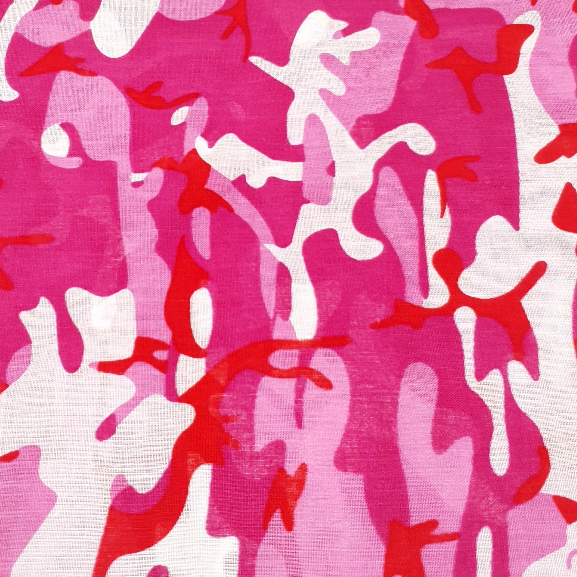 Pink Camo Cotton Bandana - Mens & Womens Bandanas - Shyface