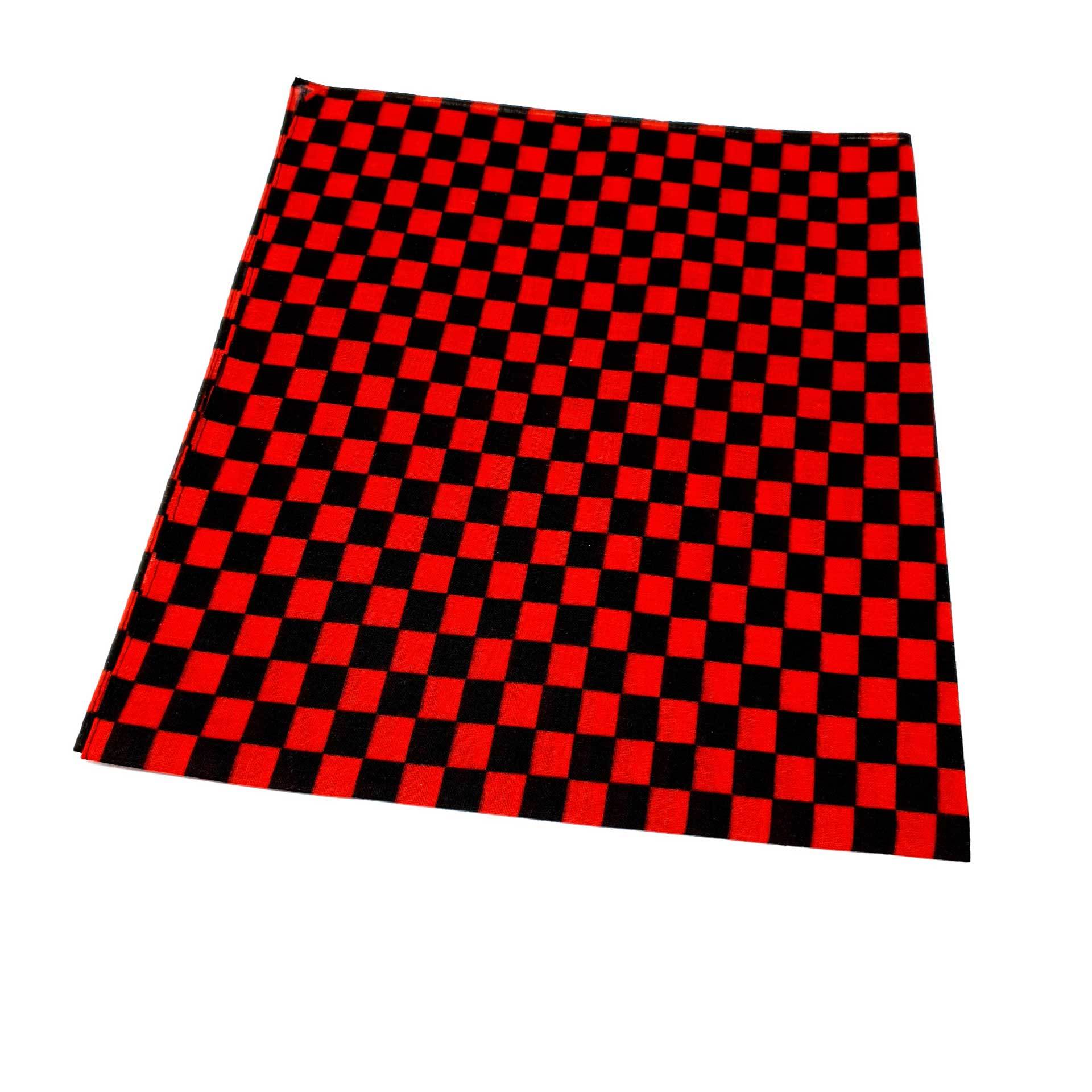 Black & Red Checkered Bandana Headband - Mens & Womens - Shyface