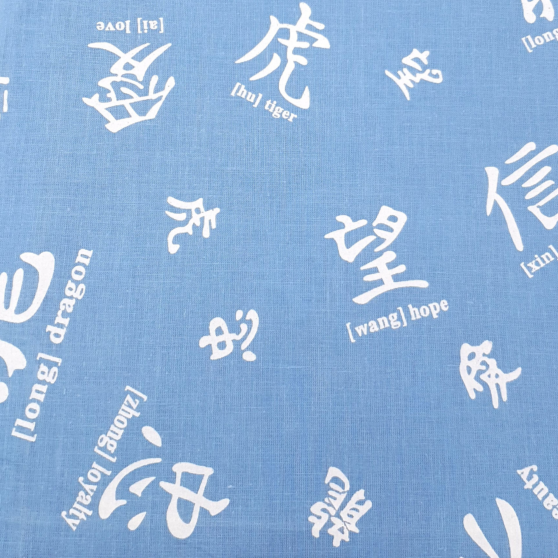Blue Chinese Cotton Bandana - Mens & Womens Bandanas - Shyface