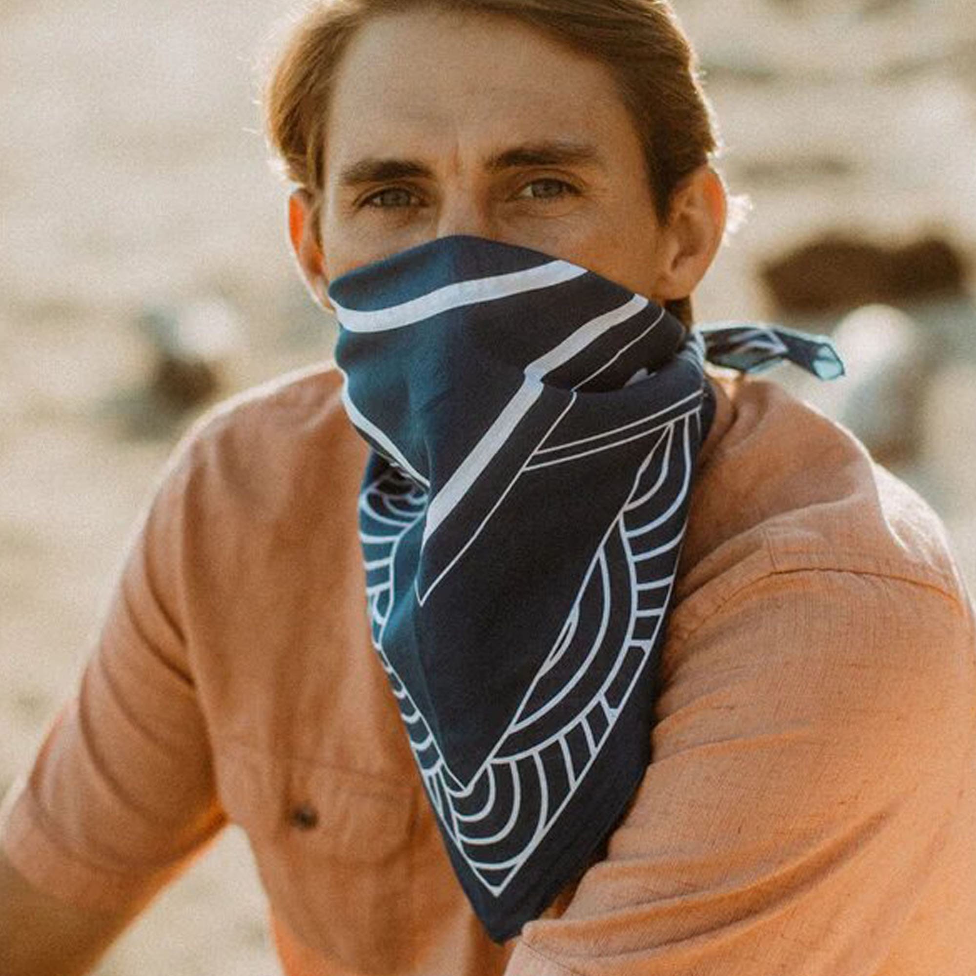 Men's scarf - 100% organic cotton