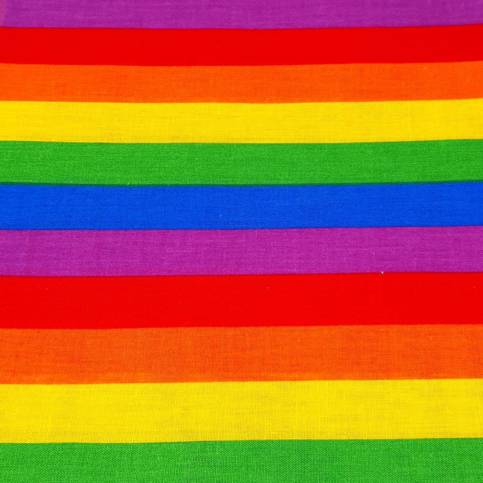 Rainbow Striped Cotton Bandana - Mens & Womens Bandanas - Shyface